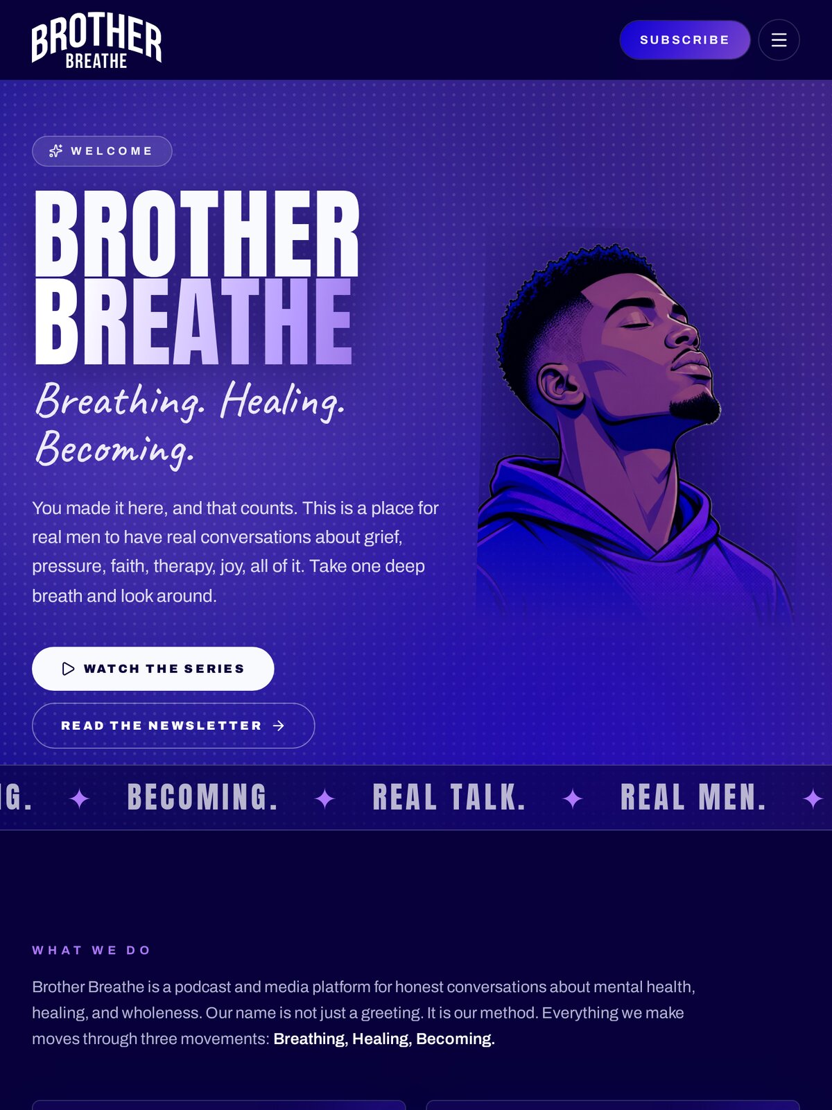 Brother Breathe — tablet preview